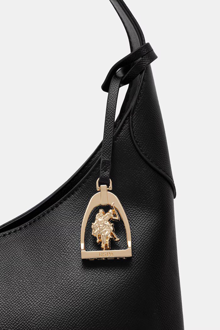U.S. Polo Assn. чанта дамска от имитация на кожа JONES черна BEUJE9096WVP