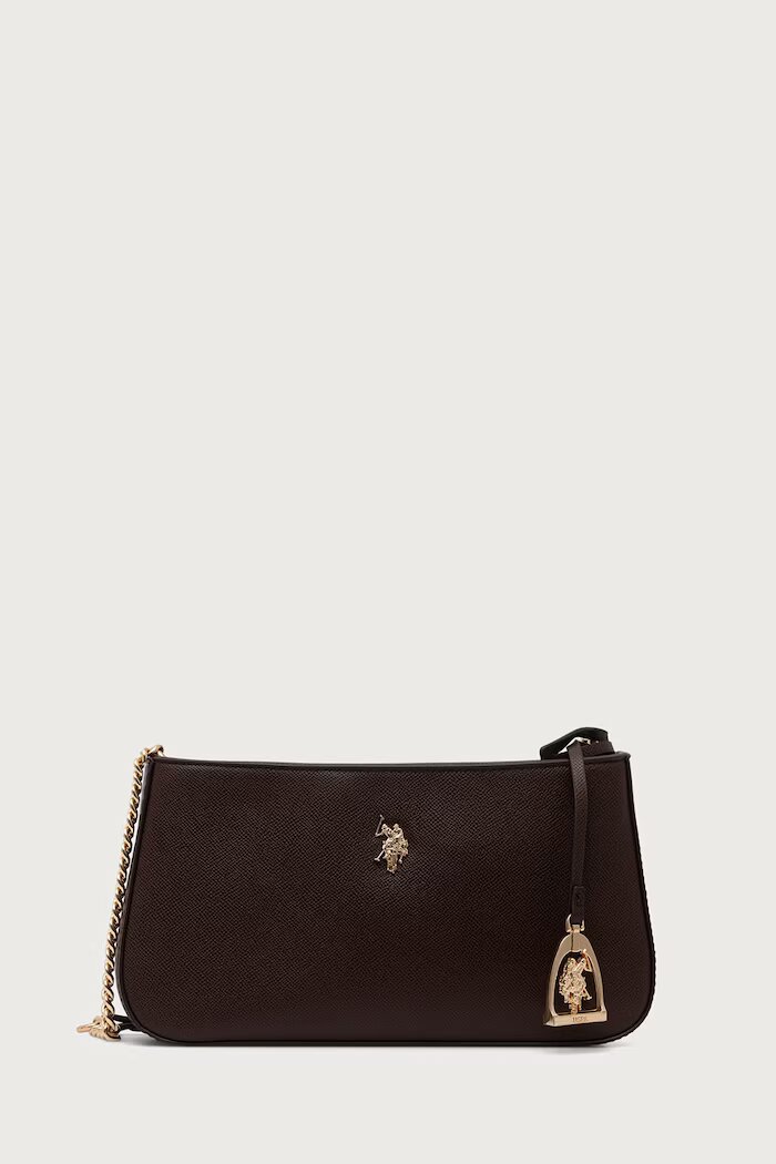 U.S. Polo Assn. чанта дамска от имитация на кожа Jones кафява BEUJE8663WVP