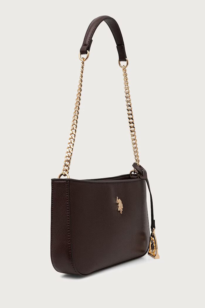 U.S. Polo Assn. чанта дамска от имитация на кожа Jones кафява BEUJE8663WVP
