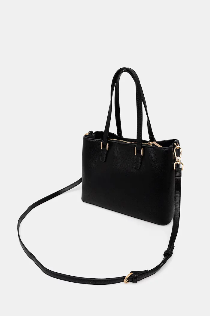 U.S. Polo Assn. чанта tote дамска от имитация на кожа Jones черна BEUJE8662WVP