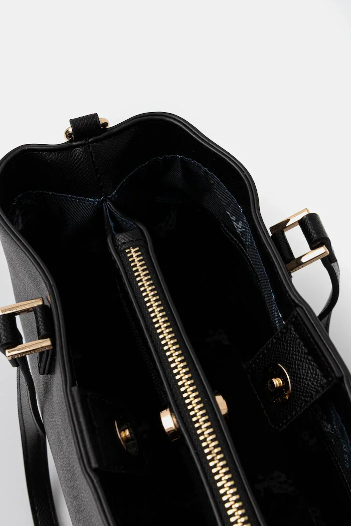 U.S. Polo Assn. чанта tote дамска от имитация на кожа Jones черна BEUJE8662WVP