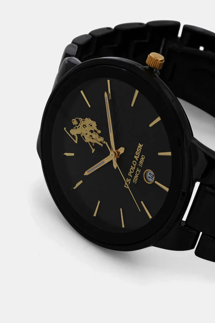 U.S. Polo Assn. Часовник LOGAN мъжки в черно USP4891YG