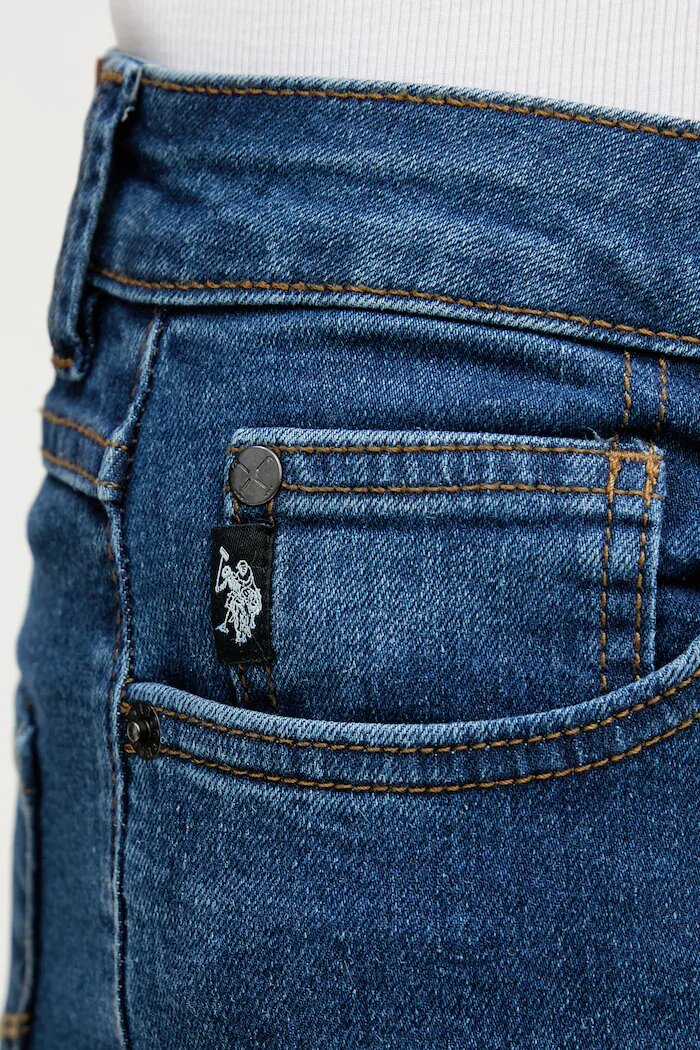 U.S. Polo Assn. дънки прави дамски USPA LONG LEG STRAIGHT FIT сини WUP0104