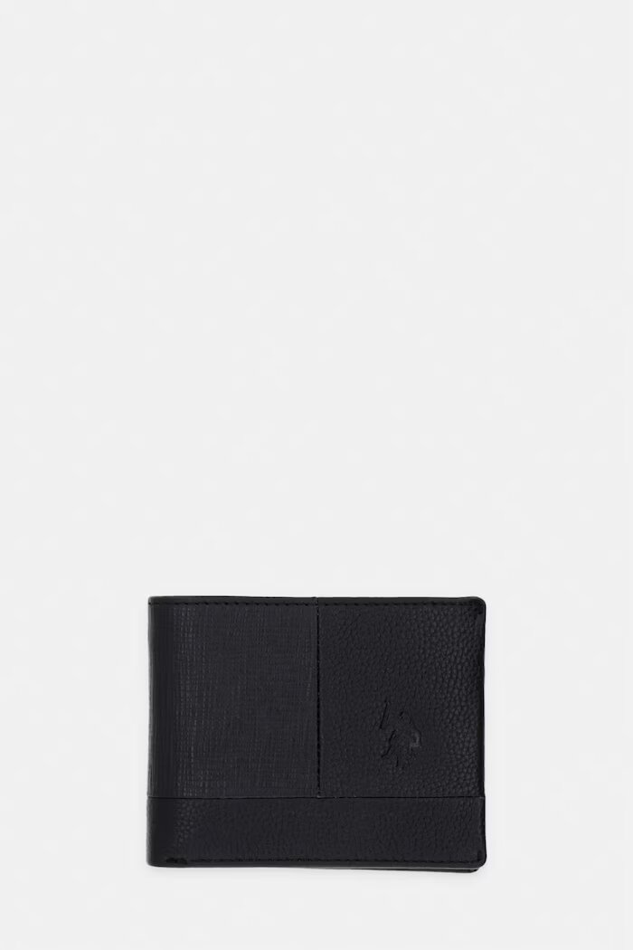 U.S. Polo Assn. Кожен портфейл MANSFIELD мъжки в черно WEU7M2702MHA