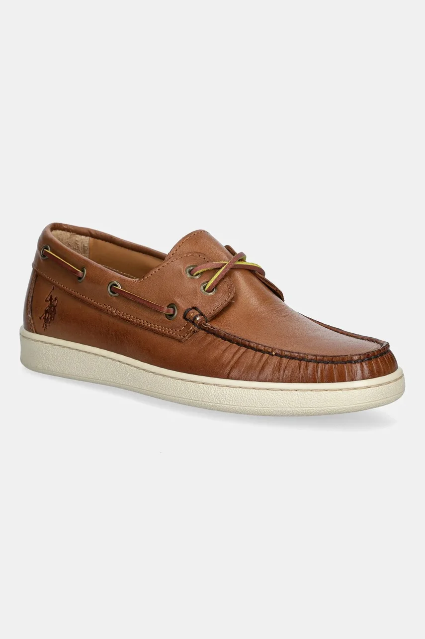 U.S. Polo Assn. Кожени мокасини MIGUEL001M/5L1 MIGUEL