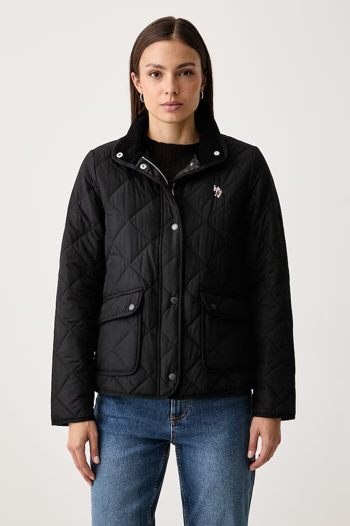 U.S. Polo Assn. преходно яке дамско QUILTED JACKET черно WUP2261