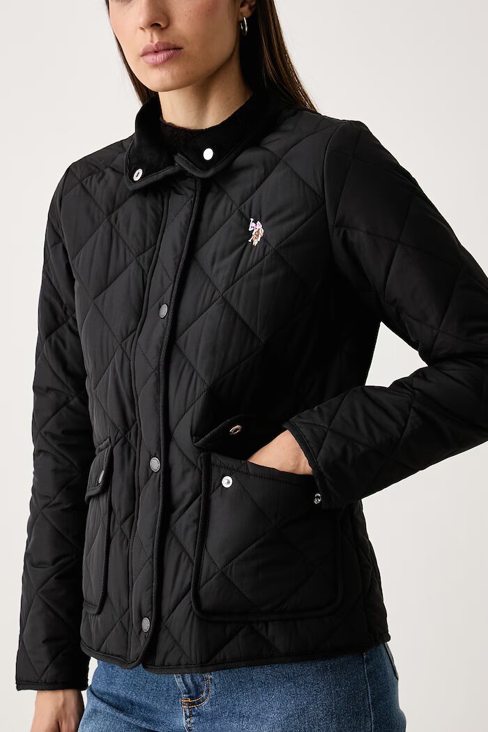 U.S. Polo Assn. преходно яке дамско QUILTED JACKET черно WUP2261