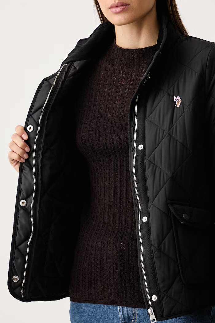 U.S. Polo Assn. преходно яке дамско QUILTED JACKET черно WUP2261