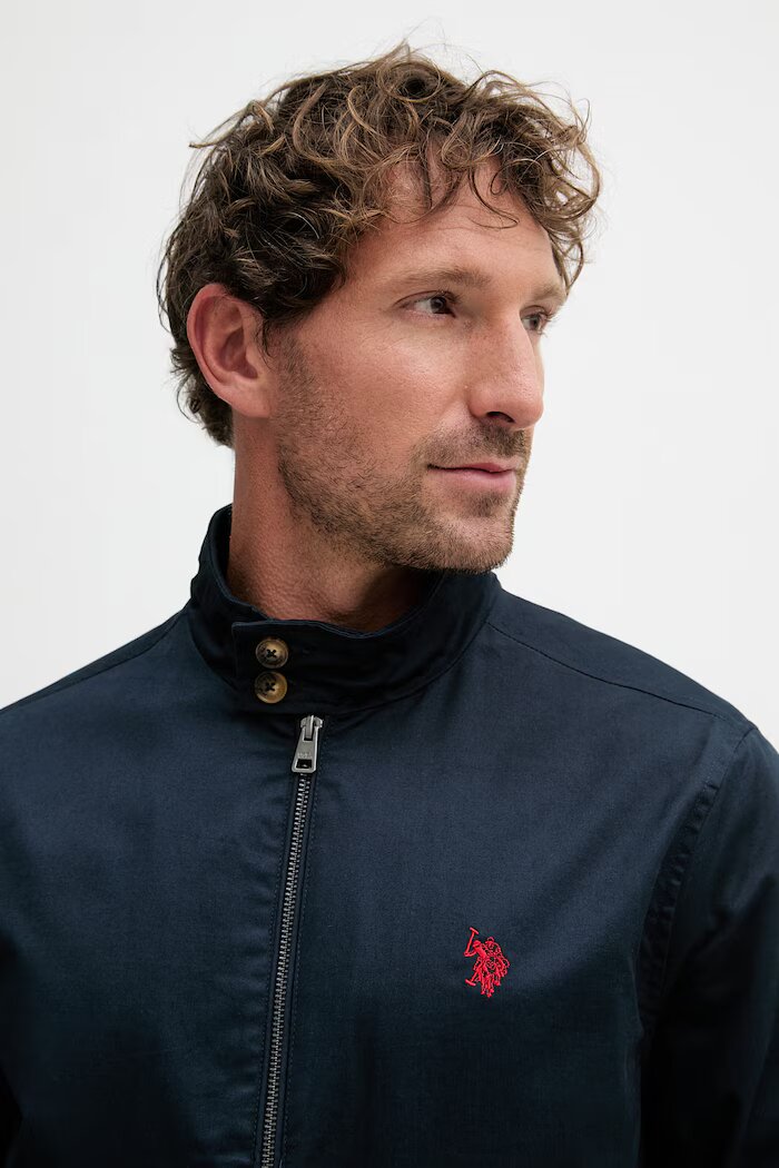 U.S. Polo Assn. преходно яке мъжко памучно Harrington тъмносиньо MUP3260