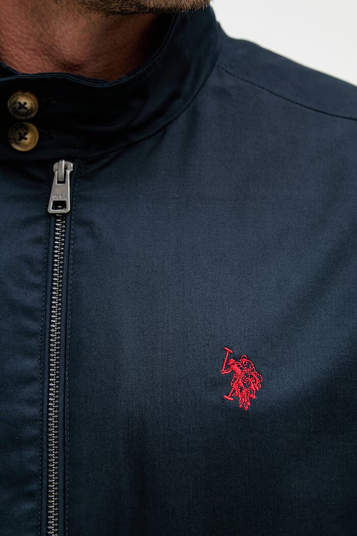 U.S. Polo Assn. преходно яке мъжко памучно Harrington тъмносиньо MUP3260
