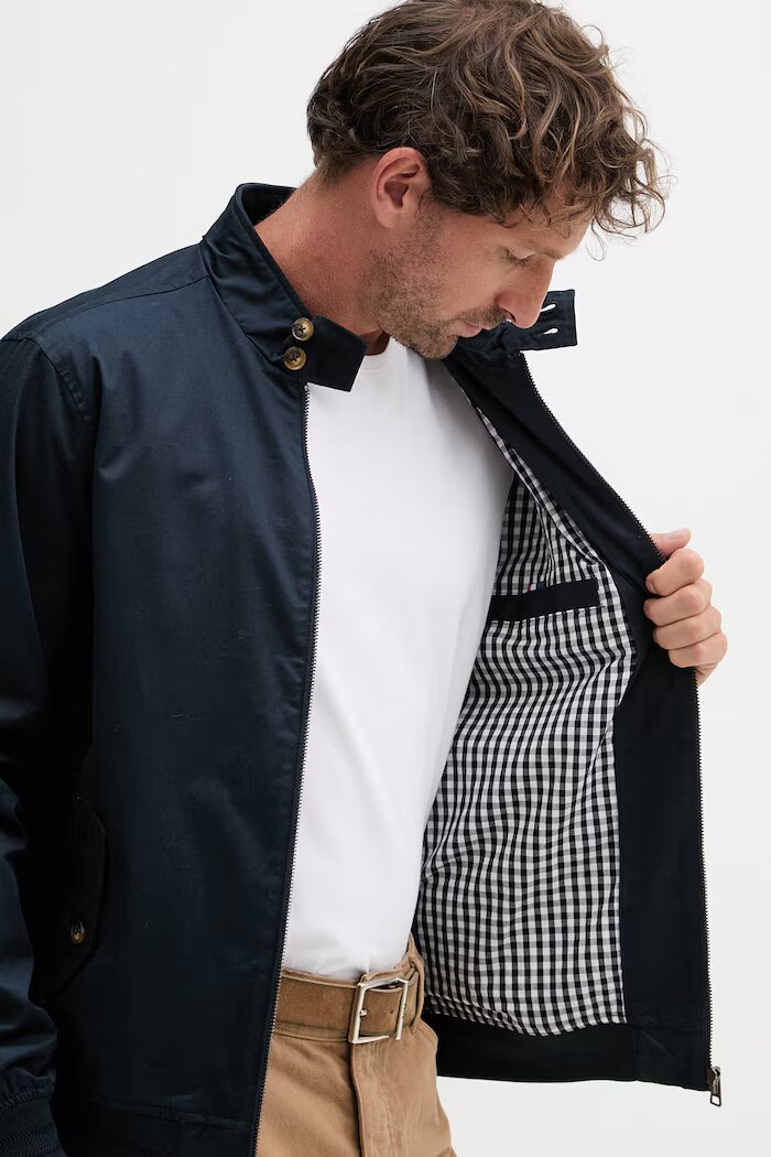 U.S. Polo Assn. преходно яке мъжко памучно Harrington тъмносиньо MUP3260