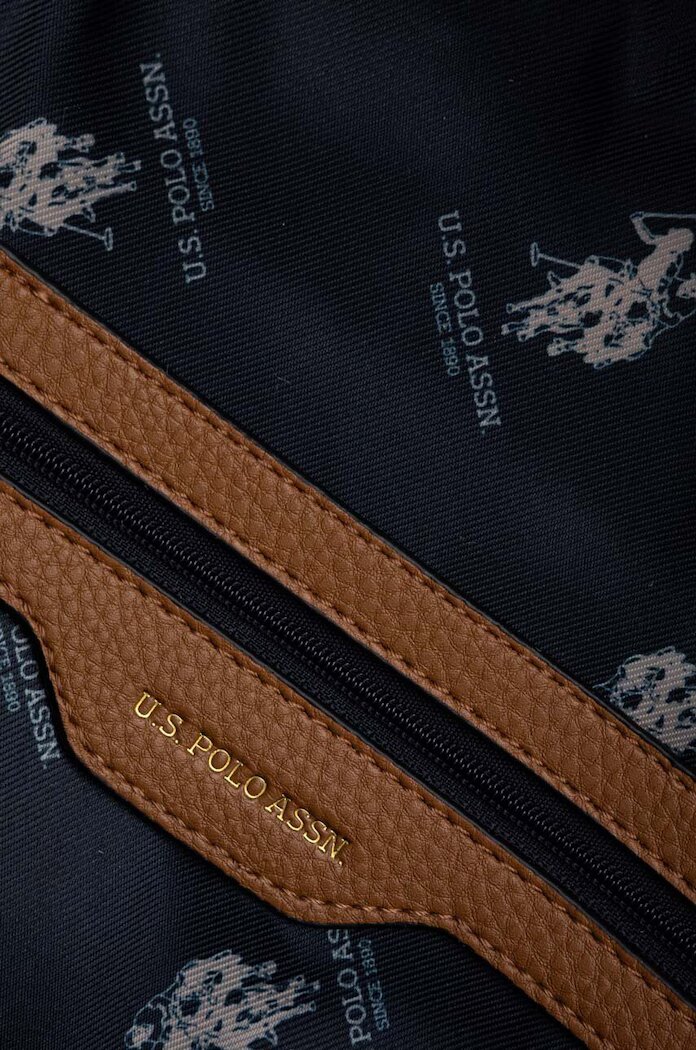 U.S. Polo Assn. Раница Stanford в кафяво малък размер с изчистен дизайн BIUSS6211WVP-521