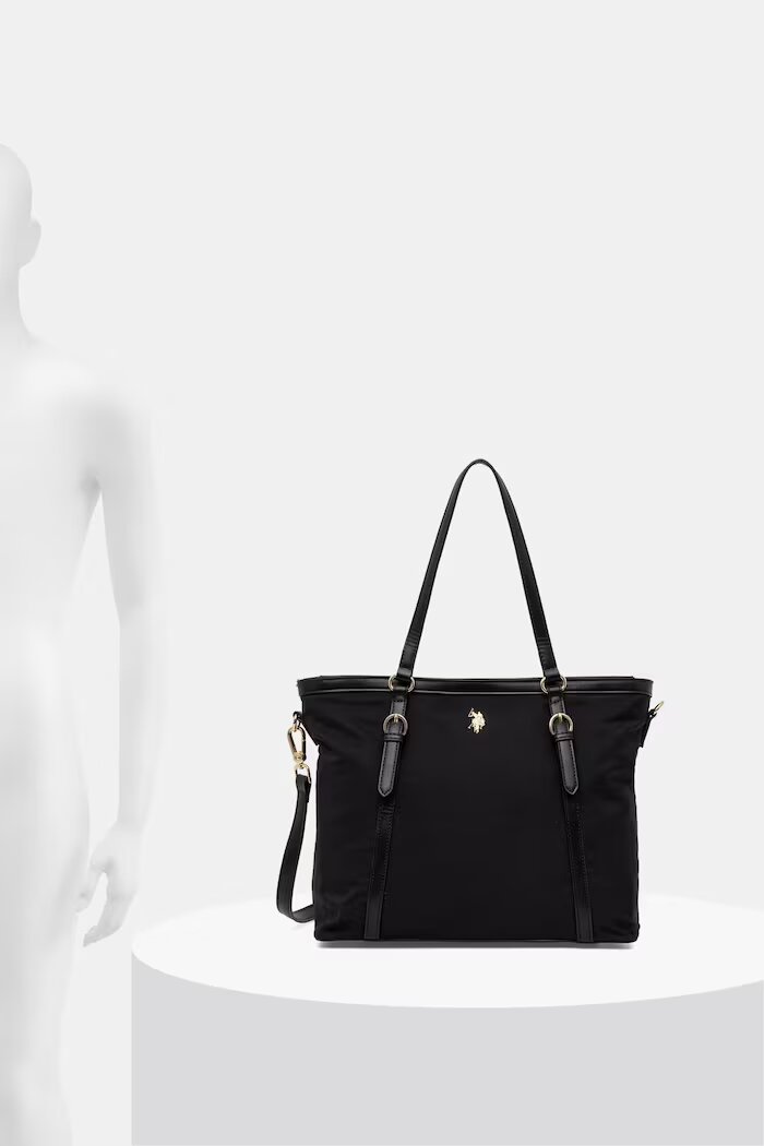 U.S. Polo Assn. Шопинг чанта дамска черна