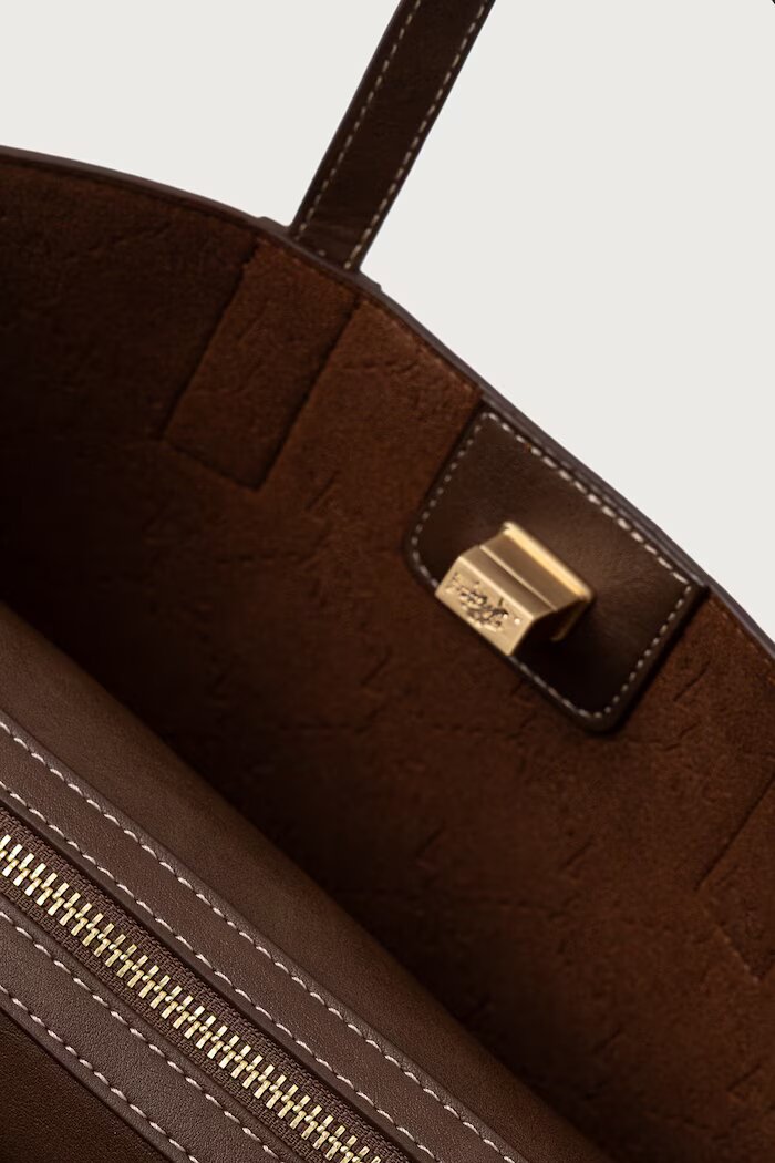 U.S. Polo Assn. шопинг чанта дамска от имитация на кожа MIDDLETON кафява BIU0M8869WVP