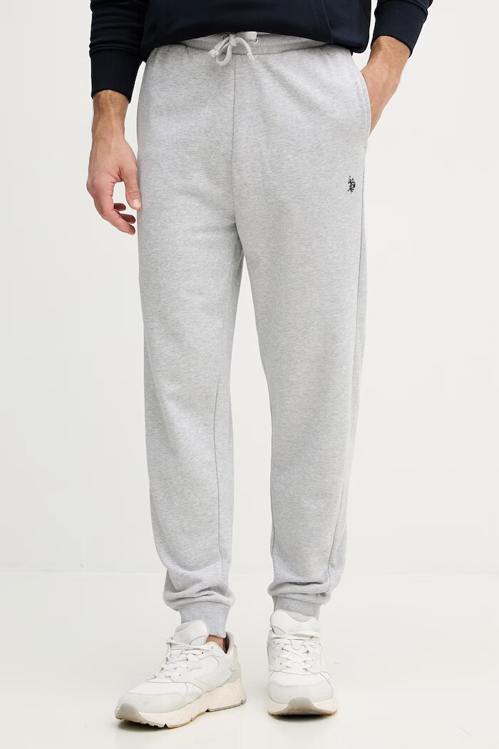 U.S. Polo Assn. Спортен панталон мъжки DHM LB сив с висока талия MUP4344