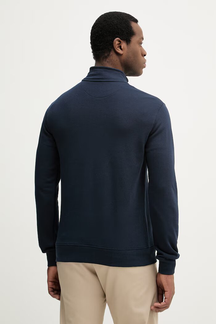 U.S. Polo Assn. суичър мъжки с памук DHM LB 1/4 ZIP тъмносин MUP3359