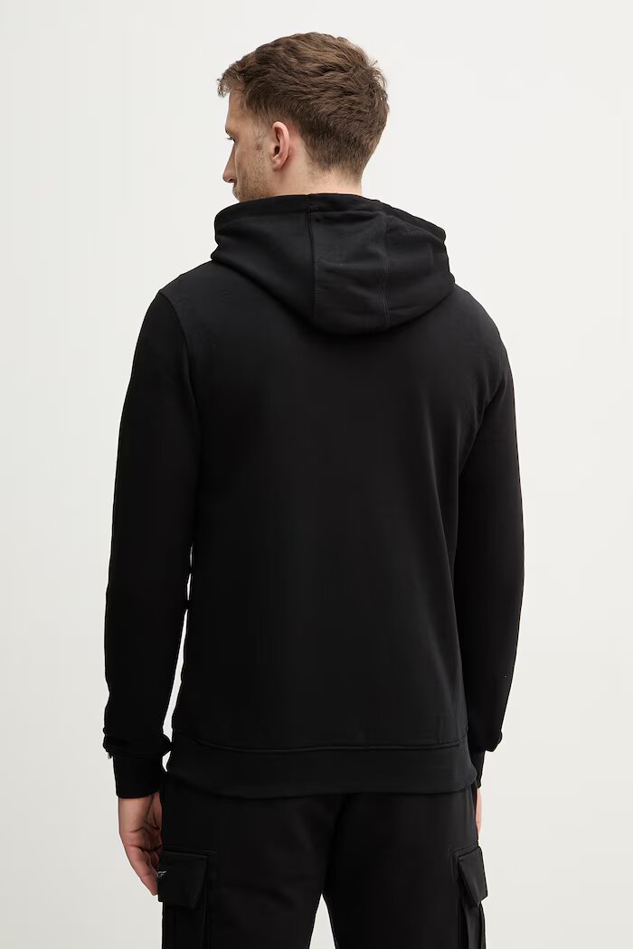 U.S. Polo Assn. Суичър с цип мъжки с памук DHM LB черен MUP4413