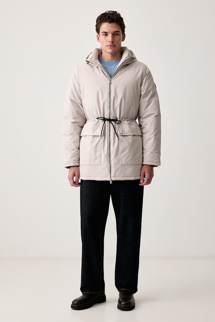 U.S. Polo Assn. яке мъжко SMART LONGLINE PADDED PARKA кафяво MUP5446