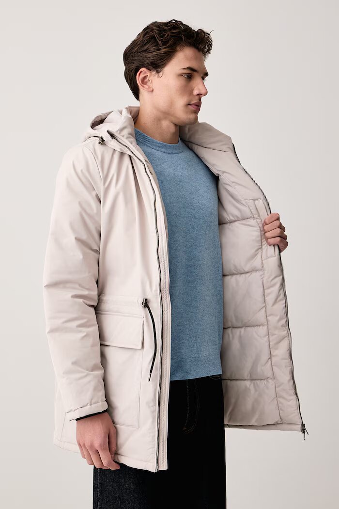 U.S. Polo Assn. яке мъжко SMART LONGLINE PADDED PARKA кафяво MUP5446