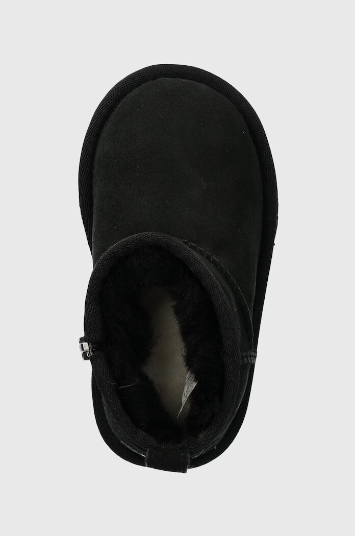 UGG апески за деца от велур CLASSIC ULTRA MINI черни 1130750T