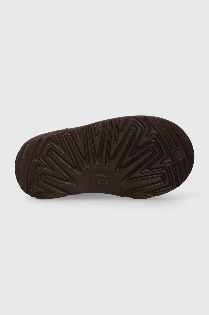 UGG апески за деца от велур CLASSIC ULTRA MINI кафяви 1130750T