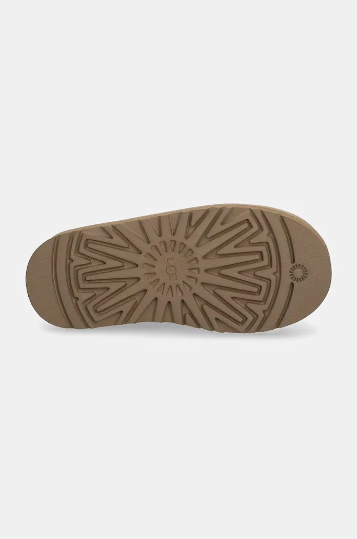 UGG апески за деца от велур CLASSIC ULTRA MINPLATFORM бежови 1157791K