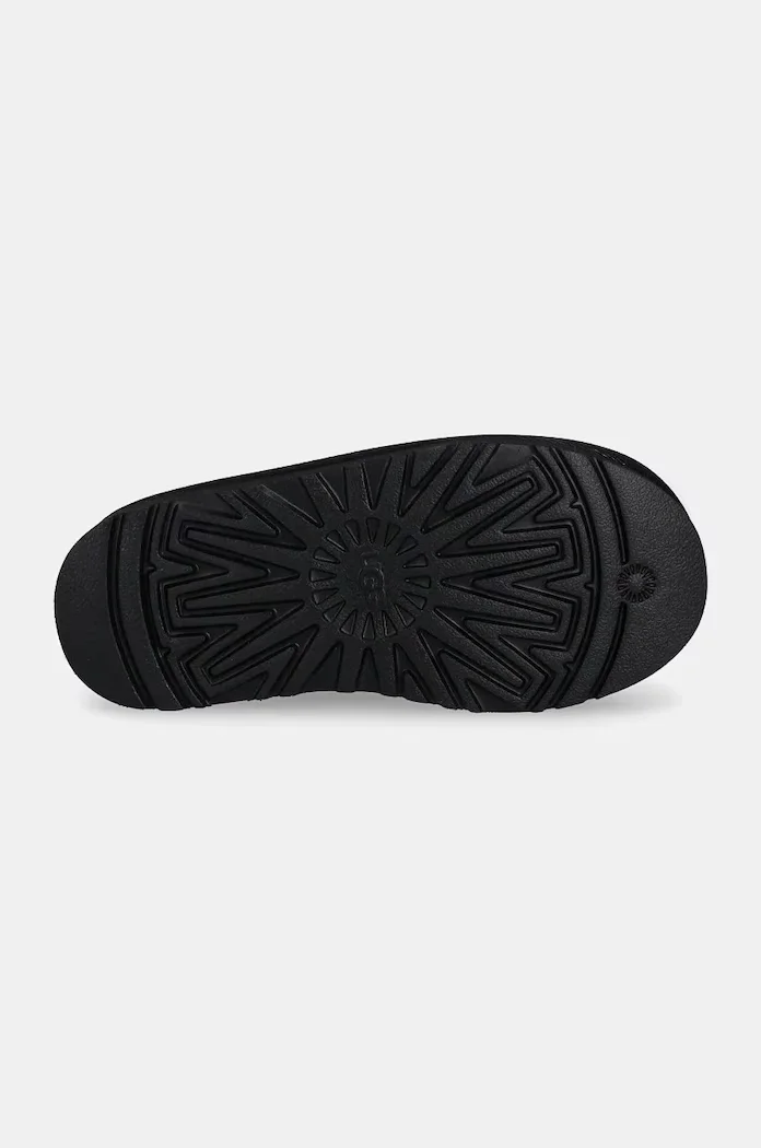 UGG апески за деца от велур CLASSIC ULTRA MINPLATFORM черни 1157791K