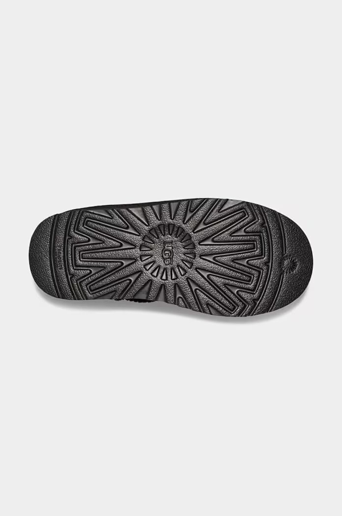 UGG апески за деца от велур CLASSIC ULTRA MINPLATFORM черни 1157791K