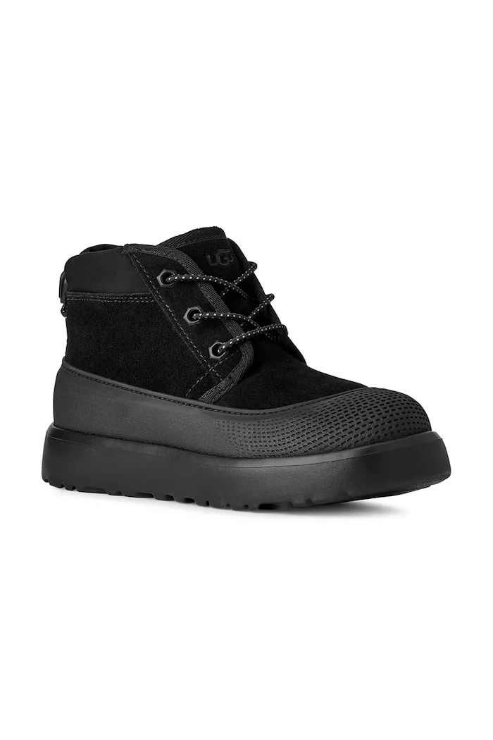 UGG апрески за деца от велур NEUMEL WEATHER HYBRID черни 1171299K