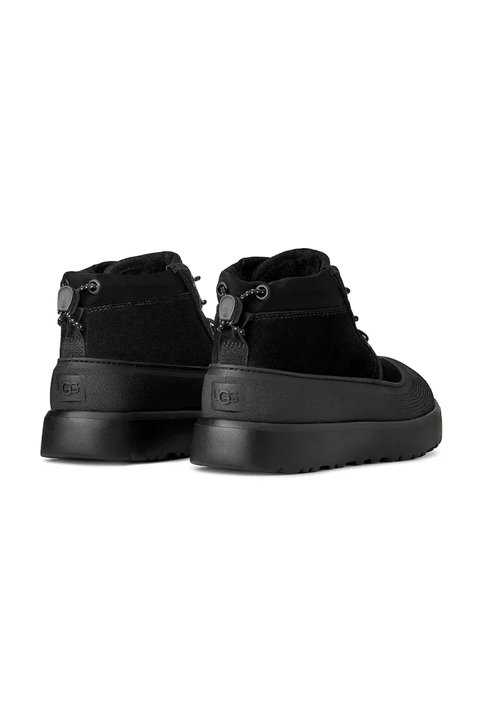 UGG апрески за деца от велур NEUMEL WEATHER HYBRID черни 1171299K