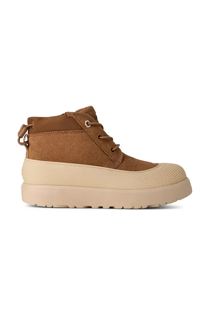 UGG апрески за деца от велур NEUMEL WEATHER HYBRID кафяви 1171299K