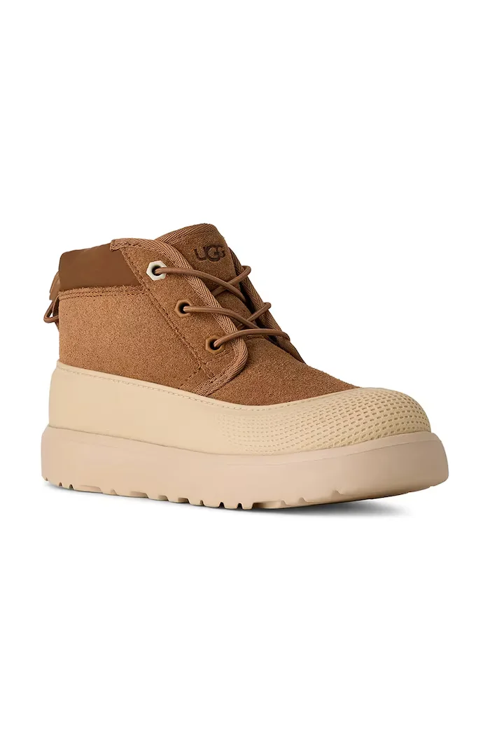 UGG апрески за деца от велур NEUMEL WEATHER HYBRID кафяви 1171299K