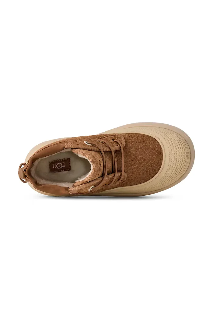 UGG апрески за деца от велур NEUMEL WEATHER HYBRID кафяви 1171299K