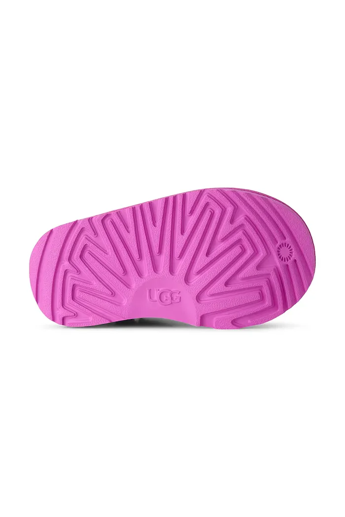 UGG апрески зимни обувки за деца от велур CLASSIC ULTRA MINI розови 1130750T