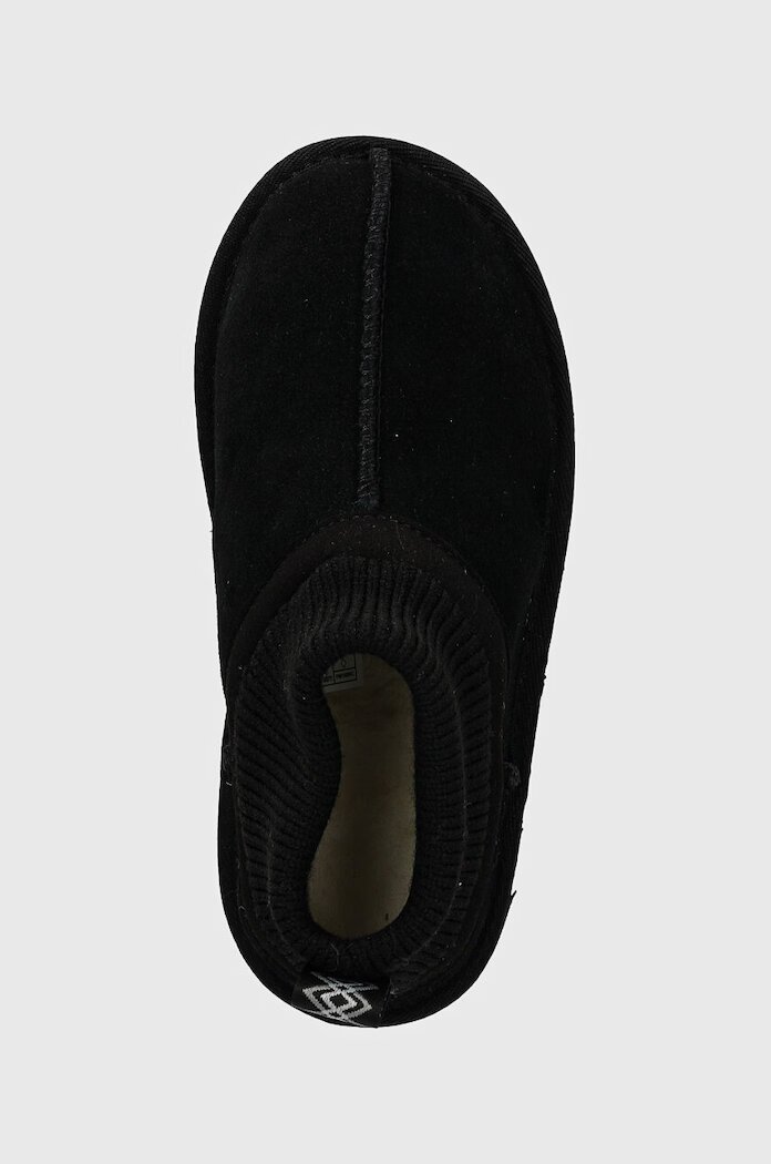 UGG апрески зимни обувки за деца от велур CLASSIC ULTRA STRETCH CUFF черни 1157702T