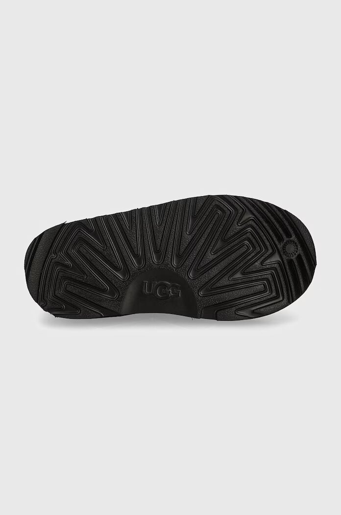 UGG апрески зимни обувки за деца от велур CLASSIC ULTRA STRETCH CUFF черни 1157702T