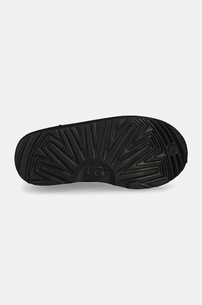 UGG апрески зимни обувки за деца от велур KIDS' CLASSIC ULTRA STRETCH CUFF черни 1157702K