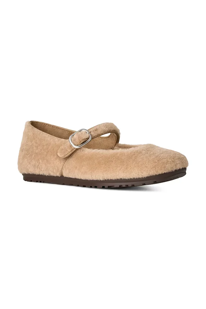 UGG балеринки W Quill Ballet Flat бежови 1190171.BCHW
