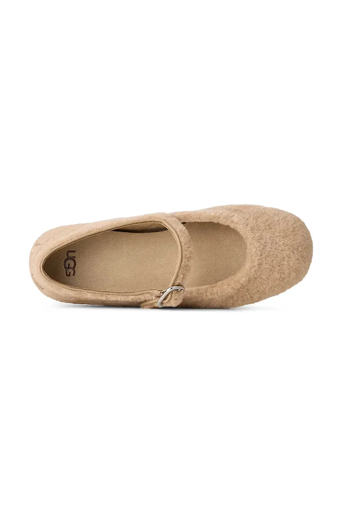 UGG балеринки W Quill Ballet Flat бежови 1190171.BCHW