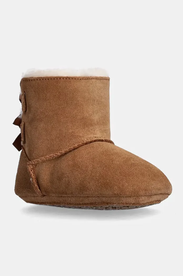 UGG Бебешки велурени обувки BABY BAILEY BOW в кафяво 1157692I