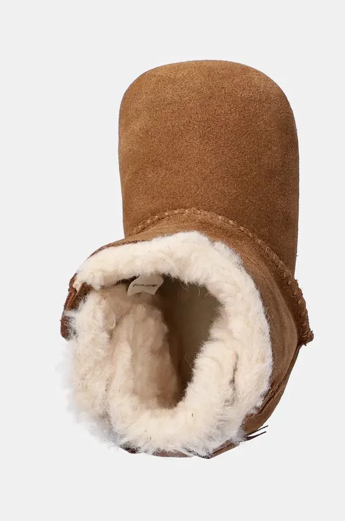 UGG Бебешки велурени обувки BABY BAILEY BOW в кафяво 1157692I