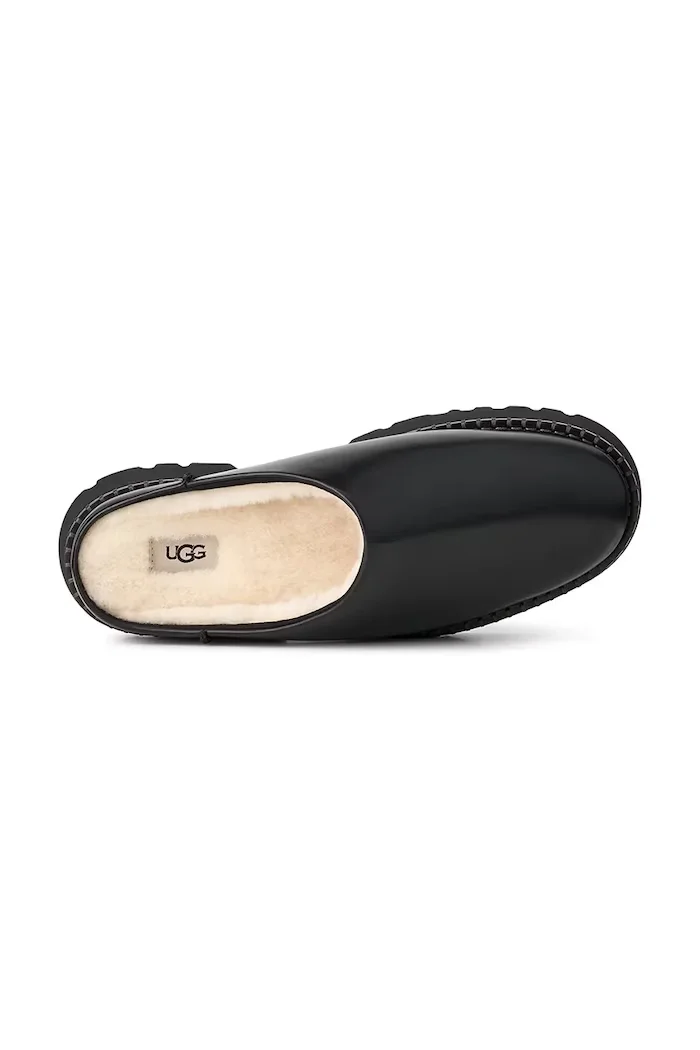 UGG чехли дамски от велур W Uptowner Mule черни 1184493.BLLE