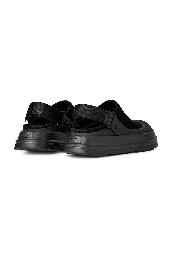 UGG чехли дамски W Goldenglow Suede Clog черни 1180256.BLK
