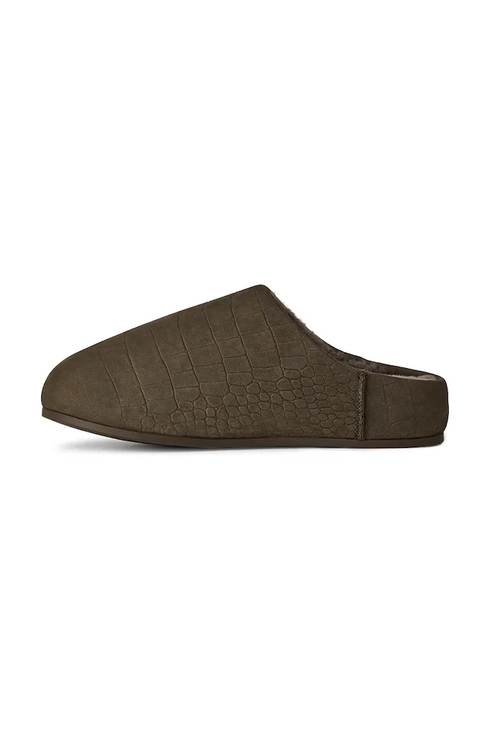 UGG Чехли от набук W Elea Embossed Slip-On в кафяво 1178610.DNSS