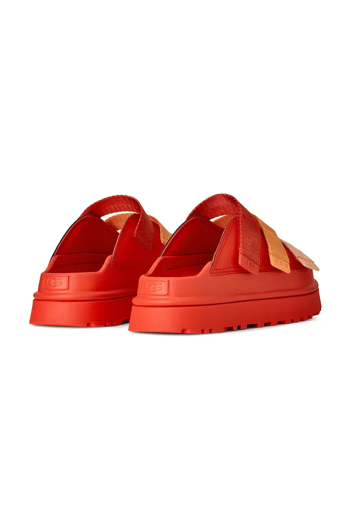 UGG Чехли W Goldenglow Slide в червено с платформа 1167430.RDPP