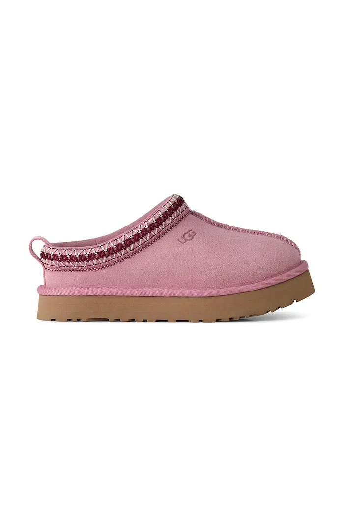UGG чехли за деца от велур K TAZZ розови 1143776K