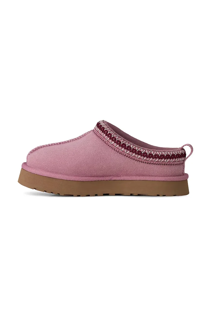 UGG чехли за деца от велур K TAZZ розови 1143776K