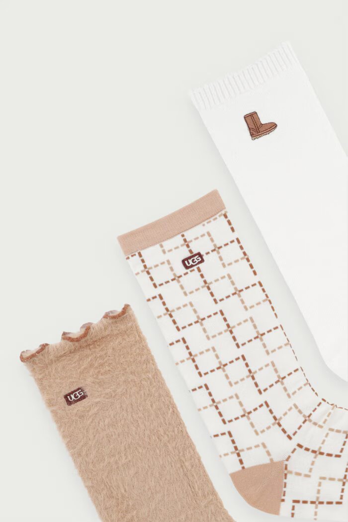 UGG чорапи дамски 3 броя бежови 1181414