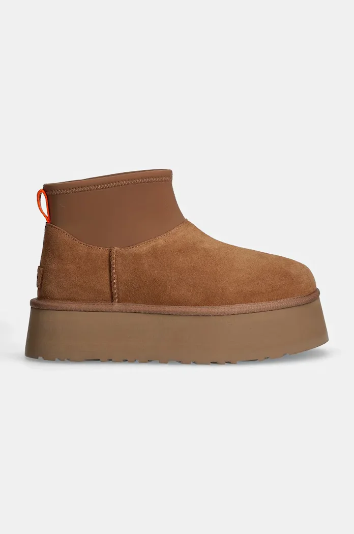 UGG Classic Mini Dipper апрески дамски от велур кафяви 1168170-CHE
