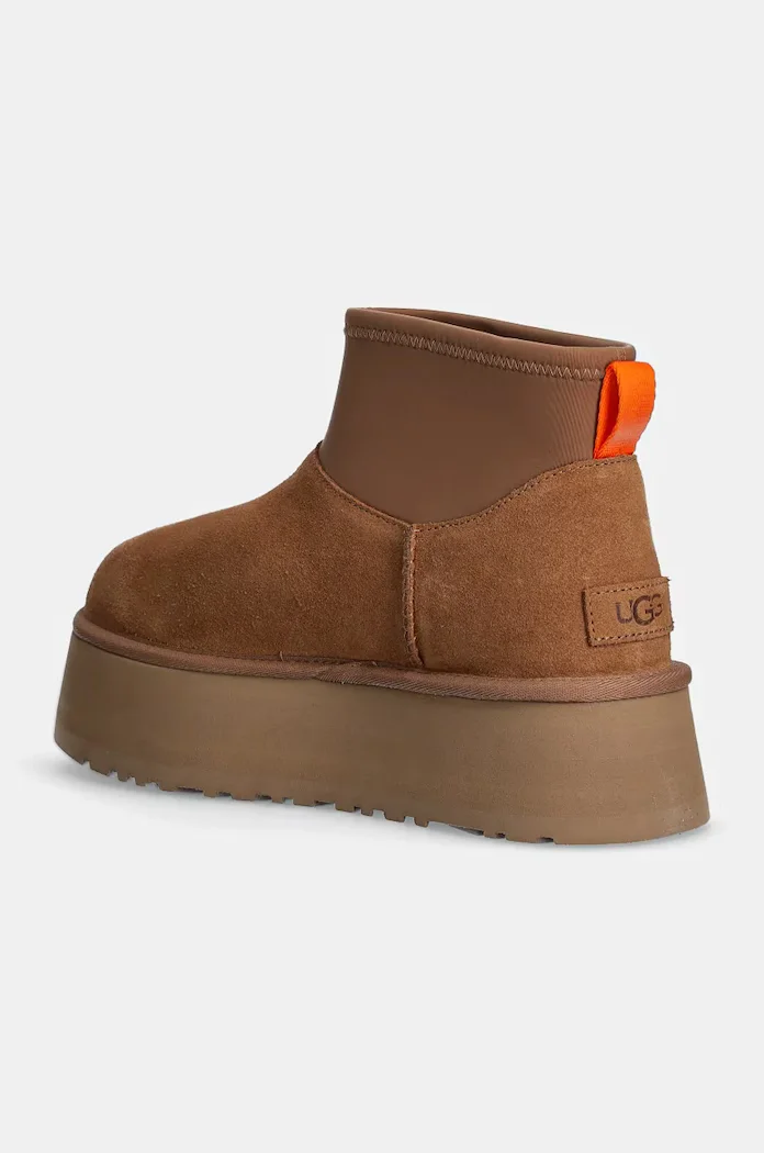 UGG Classic Mini Dipper апрески дамски от велур кафяви 1168170-CHE
